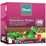 Чай черный Dilmah Strawberry Mojito, пакетированный - изображение