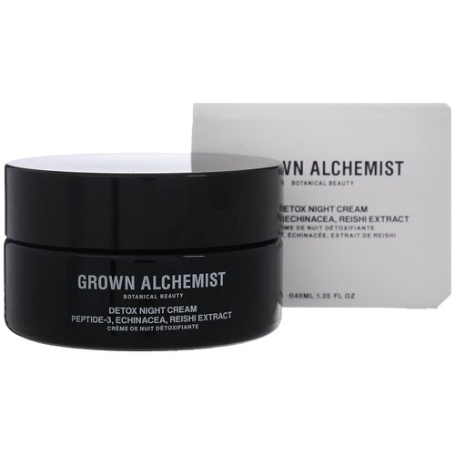 Ночной детокс-крем Grown Alchemist Пептид-3, эхинацея, рейши, 40 мл