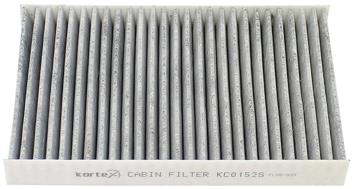 Фильтр салонный Kortex для Ford Ecosport / Fiesta (угольный) ОЕМ 1541456;1566997;1594615; CU2436; FS91; K1251; K1251A; KC0152; KC0152S; LA463; LAK463