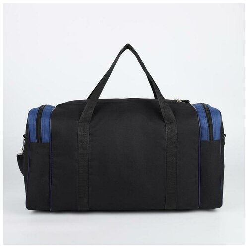 фото Сумка спортивная сарабелла отдел на молнии, 3 наружных кармана, черный/синий sarabella