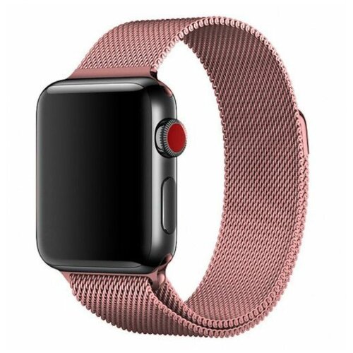 Ремешок для Apple Watch миланская петля 38-40 мм розовое золото / Браслет для Apple Watch / Металлический браслет для Эпл Вотч