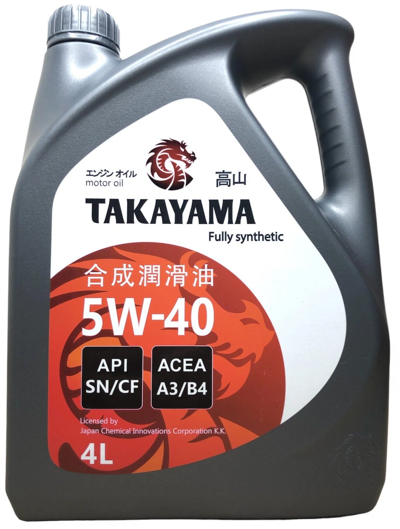 Синтетическое моторное масло Takayama 5W-40 API SN/CF, 4 л