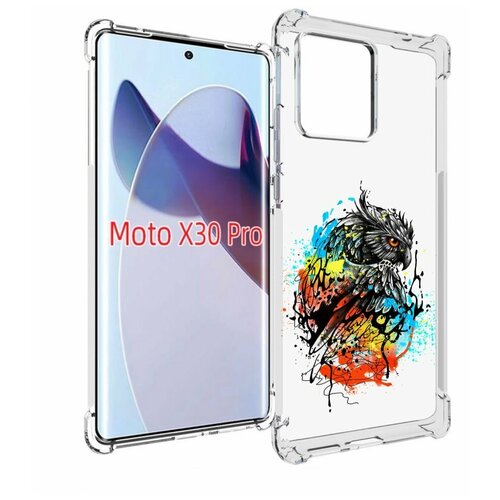 Чехол MyPads Творческая сова для Motorola Moto X30 Pro задняя-панель-накладка-бампер