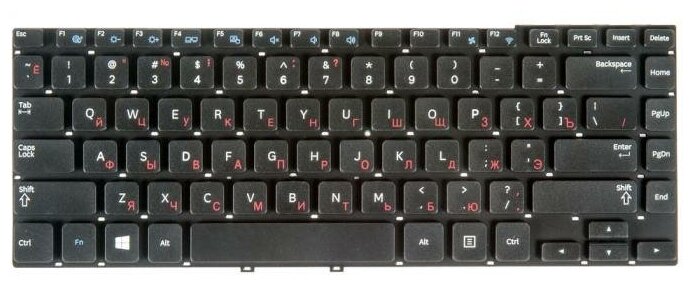 Клавиатура ZeepDeep для ноутбука Samsung 350V4X 355V4X NP350V4X NP355V4X черная без рамки гор Enter 405₽