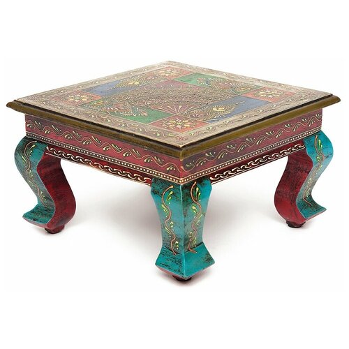 Столик Secret De Maison HAVELY ( mod. BJ-001), дерево манго, 30x30x17 cm, этническая роспись