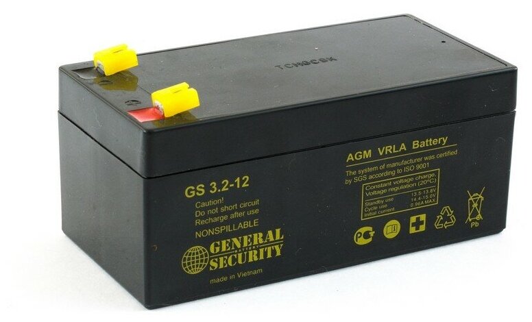 Свинцово-кислотный аккумулятор General Security GS 32-12 (12 В 32 Ач)
