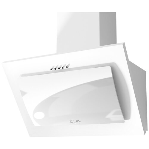 Вытяжка наклонная 60 см LEX MIKA C 600 WHITE, белый / кухонная