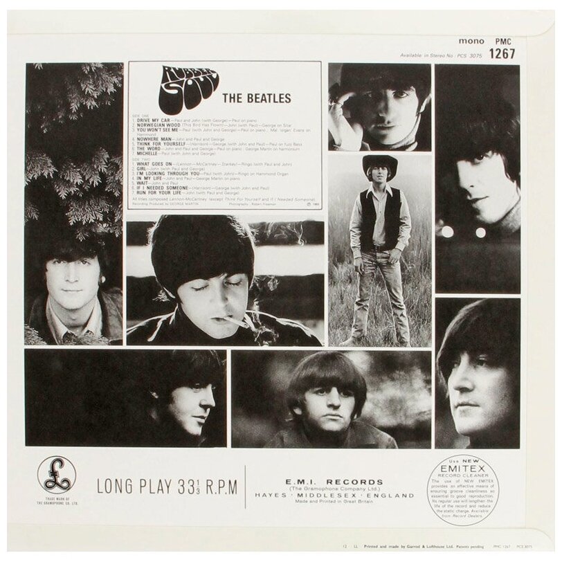 Beatles Rubber Soul Виниловая пластинка - фото №2
