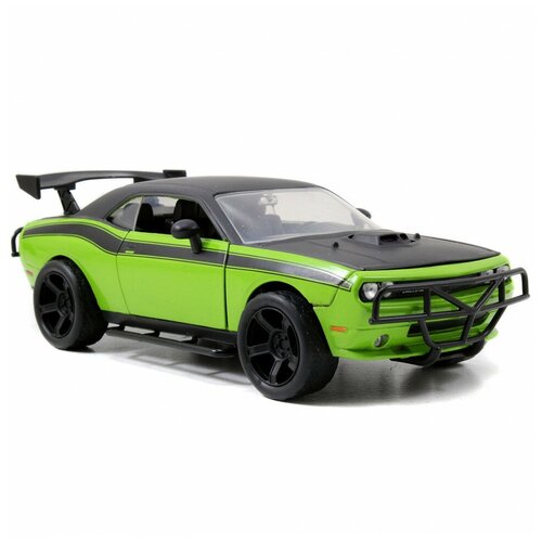 Машина Jada Fast and Furious 1:24 Dodge Challenger SRT8 Зеленая 97131 радиоуправляемая машина jada fast