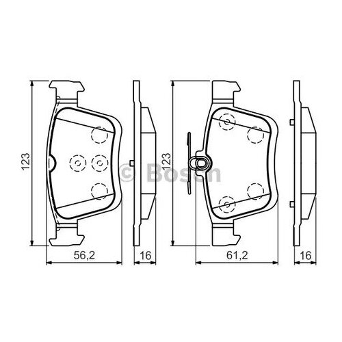 фото К-т дисков. тормоз. колодок bosch 0986494659