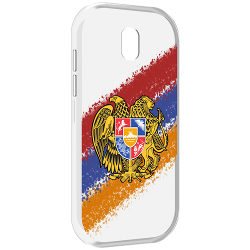Чехол MyPads флаг герб Армении для Caterpillar S42 задняя-панель-накладка-бампер