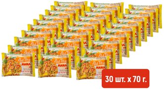 Тайская рисовая лапша MAMA б/п Пад Тай, 70гр (30 шт в упаковке). Продается упаковкой.