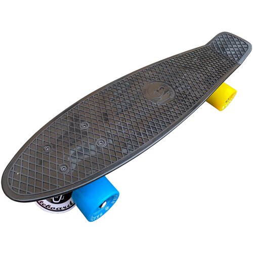 фото Фирменный пенни борд / penny board 22 скейтборд fishskateboads черный на цветных колесах fish board 22