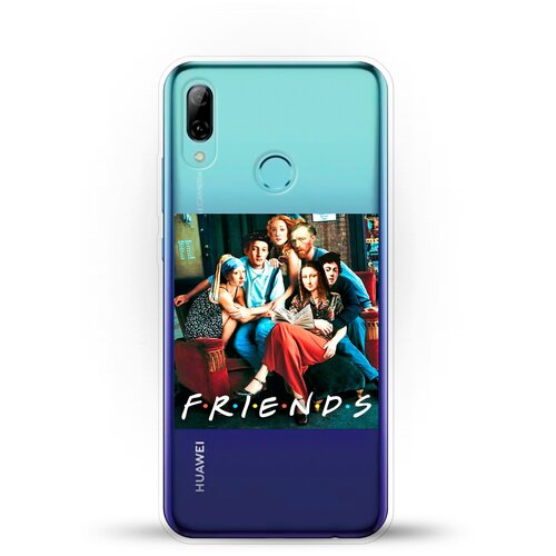 фото Силиконовый чехол друзья на huawei p smart (2019) andy & paul