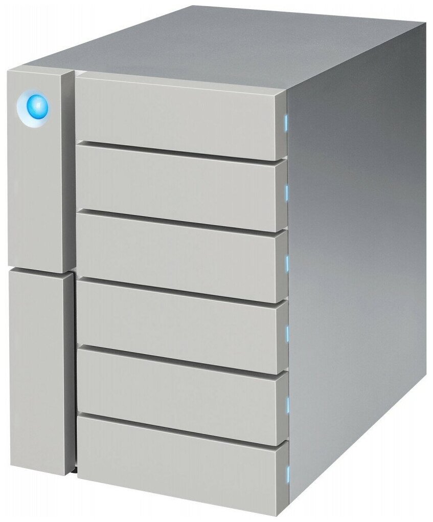 Внешний жесткий диск LaCie Array 6big Thunderbolt 3 24TB, 6x3.5", 2xThunderbolt3, USB3.1, USB-C, 3Y, silver