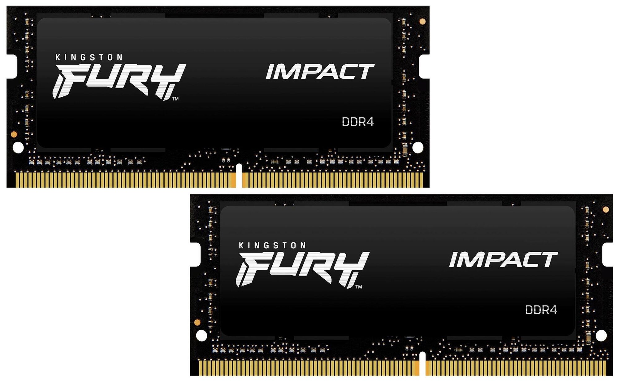 Модуль памяти Kingston Fury Impact DDR4 SO-DIMM 2666 Mhz PC21300 CL15 - 16Gb Kit (2x8Gb) KF426S15IBK2/16