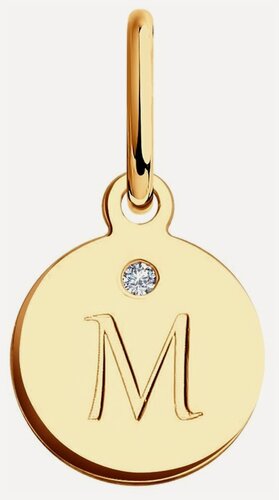 Изображение товара Подвеска, красное золото, 585 проба, фианит