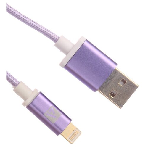 Аксессуар ACD Style Lightning USB-A 1m Purple ACD-U913-P6P кабель lightning 1м acd acd u913 p6p круглый фиолетовый