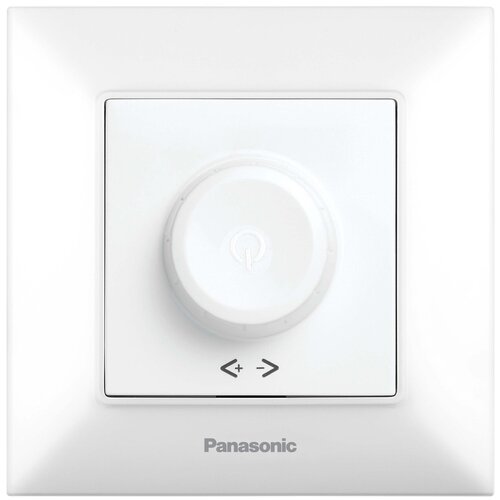 Диммер Panasonic WNTC0520-2WH Arkedia Slim рамка panasonic arkedia wmtf08152bg ru 5x вертикальный монтаж пластик бежевый упаковка 1 штука