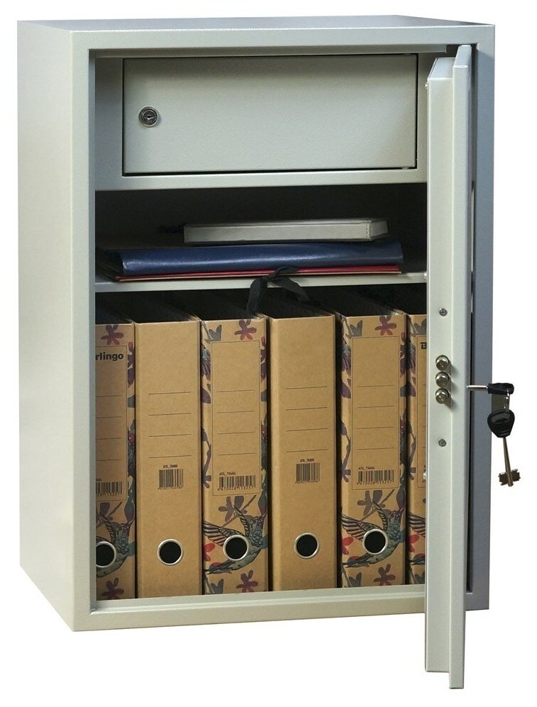 Шкаф металлический бухгалтерский Klesto M63K для документов. ВхШхГ 630x460x340 мм - фотография № 3