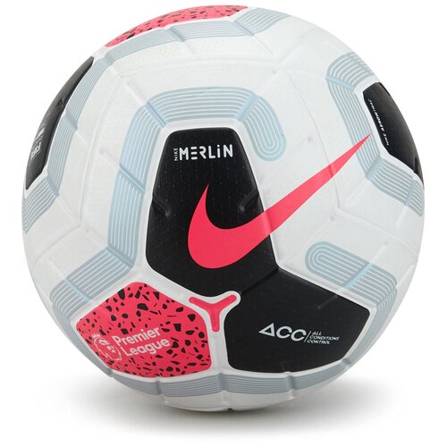фото Футбольный мяч nike pl merlin fa19 белый/черный/розовый 5