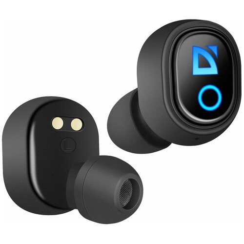 Наушники Defender Twins 639 черный беспроводные наушники hoco es20 plus original series wireless bluetooth headset белые