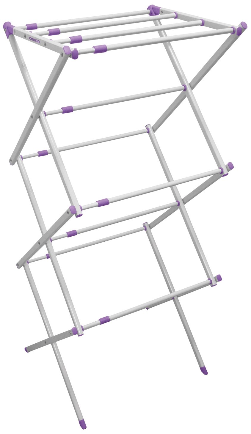 Сушилка для белья Orion напольная, вертикальная с регулировкой по ширине 43-73 см, высота 102 см - фотография № 1