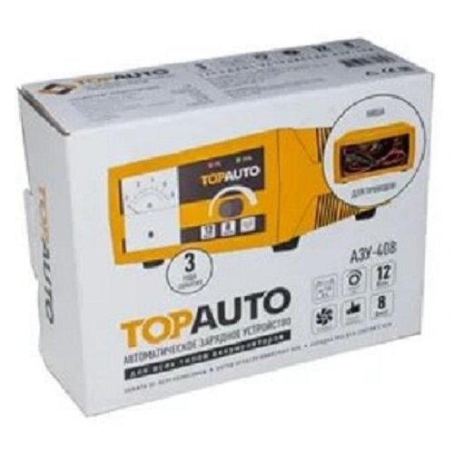 TOPAUTO АЗУ-408 Устройство зарядное Заводила 12V 8A АЗУ-408 для АКБ до 110Ач ручрегул 365700₽
