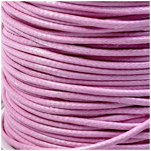 Шнур вощеный 2 мм 15 метров для шитья / рукоделия / браслетов, цвет розовый шнур вощеный 2 мм 15 метров для шитья рукоделия браслетов цвет темно зеленый