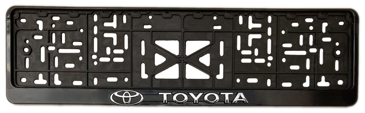 Рамка номерного знака для автомобиля Тойота TOYOTA, пластик ,1 шт