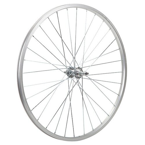 фото Колесо 28" заднее, одностенный обод 32 отв., втулка sf a03r сталь под трещотку 6-8 скоростей, под v-brake. stg