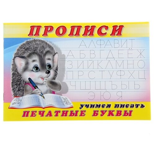 Раскраска-пропись «Учимся писать печатные буквы» раскраска пропись для детского сада печатные буквы в упаковке шт 1