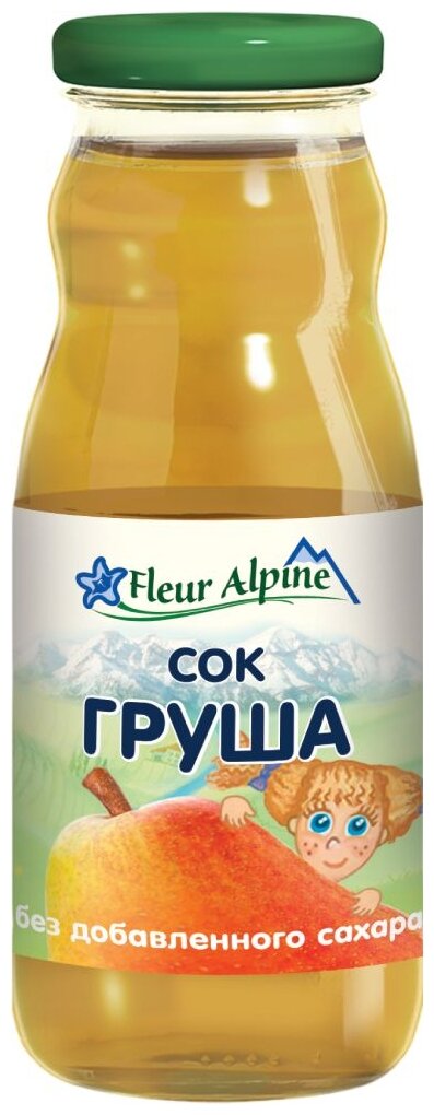 Сок Fleur Alpine Грушевый, c 4 месяцев, 0.2 л