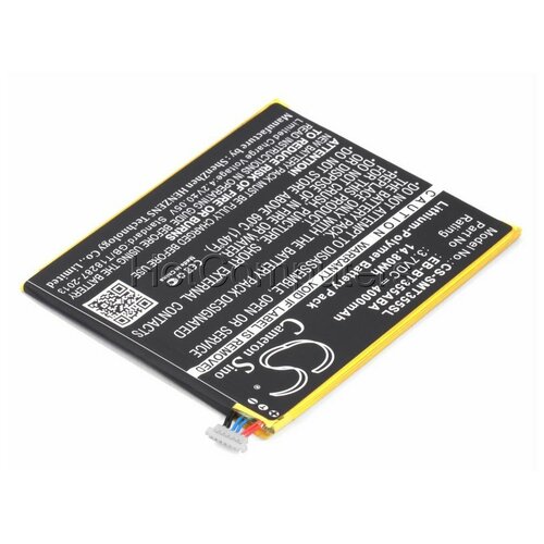 Аккумулятор CameronSino CS-SMT355SL для планшета Samsung Galaxy Tab A 8.0 SM-T350 (EB-BT355ABE) 4000mAh аккумуляторная батарея cameronsino cs smt700sl для планшета samsung galaxy tab s 8 4 sm t705 eb bt705fbc 4200mah