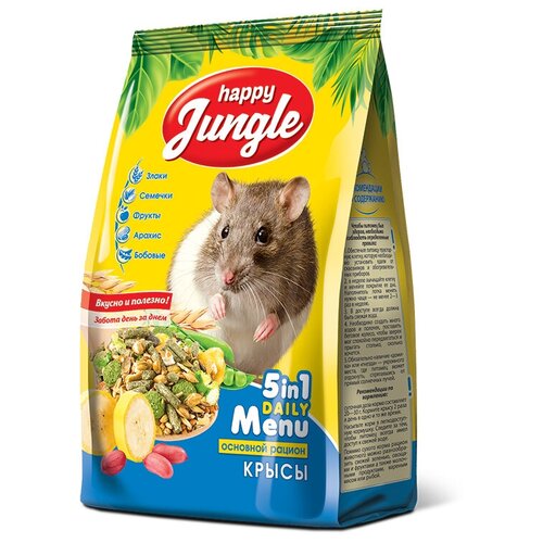 Happy Jungle корм для декоративных крыс 400 гр (2 шт)