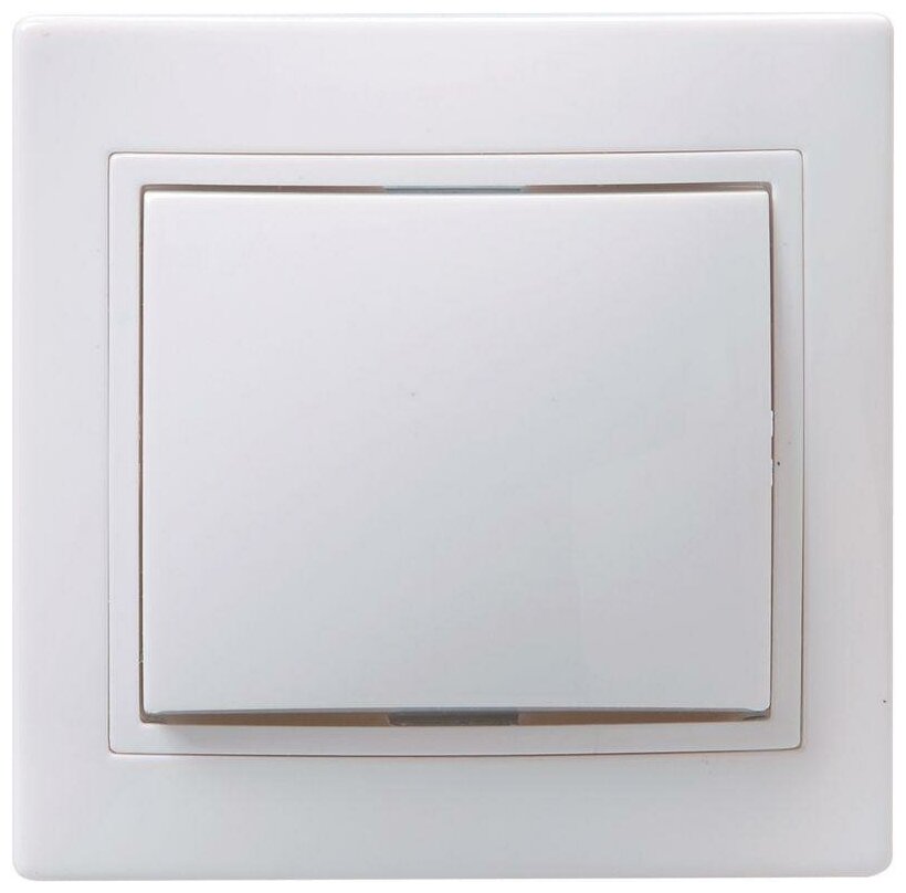 фото Выключатель 1-кл 10А белый кварта ИЭК