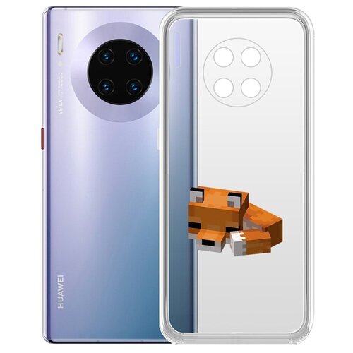 Чехол-накладка Krutoff Clear Case Спящий Лисенок для Huawei Mate 30