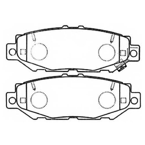 Колодки тормозные TOYOTA MARK 2/CHAISER/CRESTA -01 задн. ASVA AKD1345