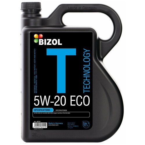 BIZOL 85721 Масло моторное Technology 5W-20 ECO SN C5 (5л)