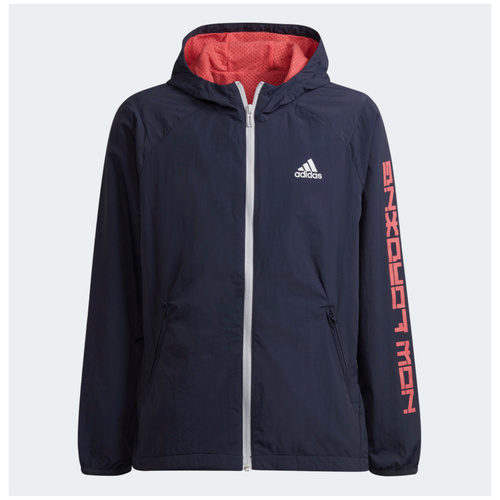 Ветровка дет. спорт. H59761/adidas/U ARKD3 WNDBRKR/SHANAV/WHITE/SEMTUR/размер 152 синий  