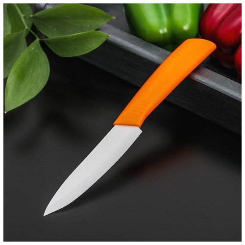 Нож кухонный керамический «Симпл», лезвие 10,5 см, цвет микс