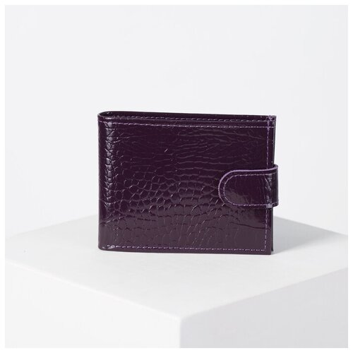 фото Кошелек , натуральная кожа, фиолетовый кайман