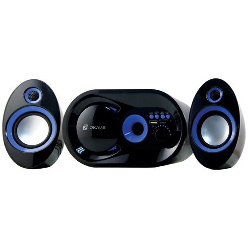 Компьютерные колонки Oklick OK-433 21 черный 15Вт BT 827600₽