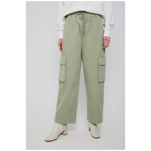 фото Брюки sela, размер l, 11 светло-зеленый