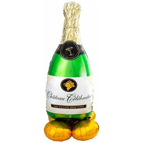 фото Шар ходячая фигура бутылка шампанское 157 см anagram
