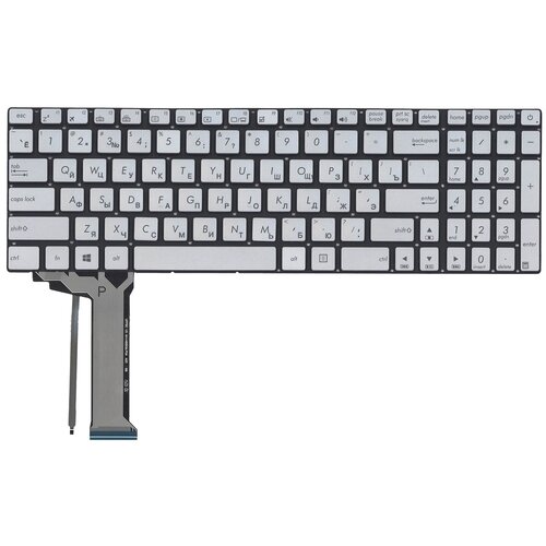 Клавиатура для ноутбука Asus N551 серая с подсветкой 1816₽