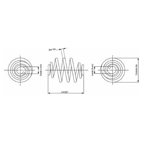 фото Пружина подвески monroe sp0411 для opel astra