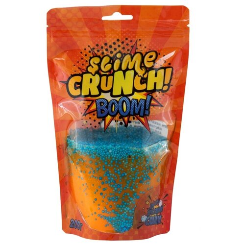 Crunch- slime BOOM с ароматом апельсина, 200 г