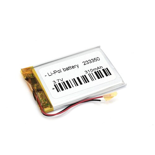 Аккумулятор Li-Pol (батарея) 2.3*33*50мм 2pin 3.7V/310mAh аккумулятор li pol батарея 2 3 33 50мм 2pin 3 7v 310mah