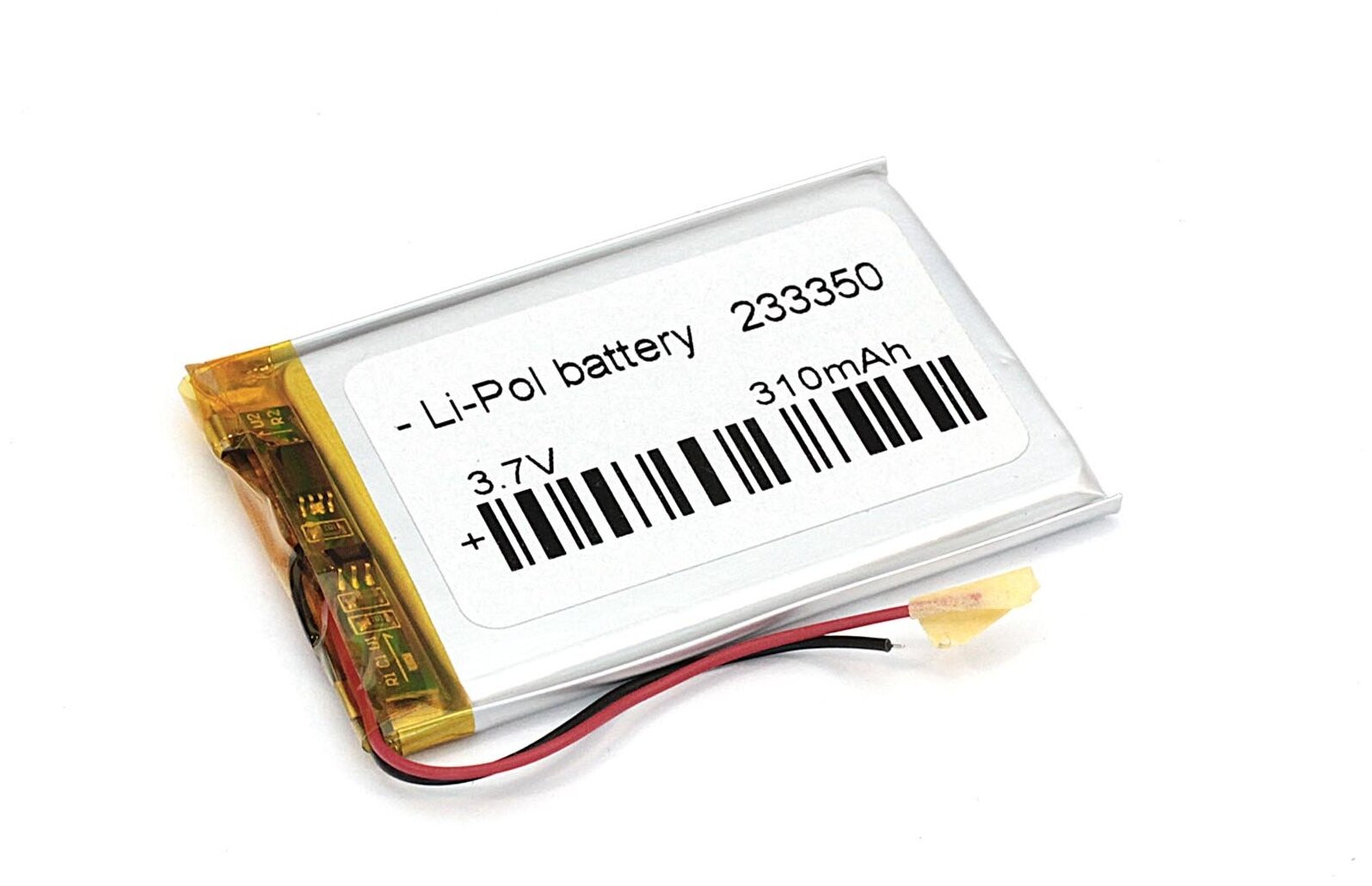 Аккумулятор Li-Pol (батарея) 2.3*33*50мм 2pin 3.7V/310mAh